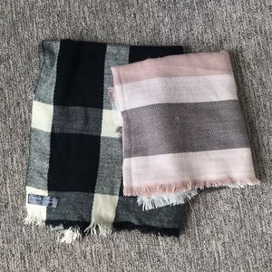 Set of 2 Impala Plaid Blanket Scarf Express
